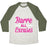 Virgin Teez  Baseball Tee Unisex Tri-Blend Baseball Tee / small / Oatmeal / Moss BARRE ALL EXCUSES UNISEX TRI-BLEND BASEBALL TEE