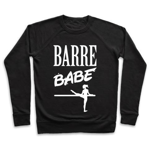 Virgin Teez  Pullover Crewneck Sweatshirt / x-small / Black BARRE BABE CREWNECK SWEATSHIRT