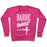 Virgin Teez  Pullover Crewneck Sweatshirt / x-small / Deep Pink BARRE BABE CREWNECK SWEATSHIRT