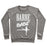 Virgin Teez  Pullover Crewneck Sweatshirt / x-small / Heathered Gray BARRE BABE CREWNECK SWEATSHIRT