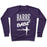 Virgin Teez  Pullover Crewneck Sweatshirt / x-small / Purple BARRE BABE CREWNECK SWEATSHIRT