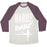Virgin Teez  Baseball Tee Unisex Tri-Blend Baseball Tee / small / Oatmeal / Maroon BARRE BABE UNISEX TRI-BLEND BASEBALL TEE