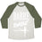 Virgin Teez  Baseball Tee Unisex Tri-Blend Baseball Tee / small / Oatmeal / Moss BARRE BABE UNISEX TRI-BLEND BASEBALL TEE