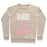 Virgin Teez  Pullover Crewneck Sweatshirt / x-small / Heathered Oatmeal BARRE BEAUTY CREWNECK SWEATSHIRT