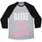Virgin Teez  Baseball Tee Unisex Tri-Blend Baseball Tee / small / Athletic Gray / Black BARRE BEAUTY UNISEX TRI-BLEND BASEBALL TEE