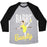 Virgin Teez  Baseball Tee Unisex Tri-Blend Baseball Tee / small / Athletic Gray / Black BARRE BEAUTY UNISEX TRI-BLEND BASEBALL TEE