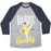 Virgin Teez  Baseball Tee Unisex Tri-Blend Baseball Tee / small / Athletic Gray / Navy BARRE BEAUTY UNISEX TRI-BLEND BASEBALL TEE