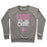 Virgin Teez  Pullover Crewneck Sweatshirt / x-small / Heathered Gray BARRE BELLE CREWNECK SWEATSHIRT