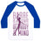 Virgin Teez  Baseball Tee Unisex Classic Baseball Tee / x-small / White/Blue BARRE IS A STATE OF MIND AND BODY UNISEX CLASSIC BASEBALL TEE