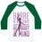 Virgin Teez  Baseball Tee Unisex Classic Baseball Tee / x-small / White/Dark Green BARRE IS A STATE OF MIND AND BODY UNISEX CLASSIC BASEBALL TEE