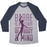 Virgin Teez  Baseball Tee Unisex Tri-Blend Baseball Tee / small / Athletic Gray / Navy BARRE IS A STATE OF MIND AND BODY UNISEX TRI-BLEND BASEBALL TEE