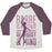 Virgin Teez  Baseball Tee Unisex Tri-Blend Baseball Tee / small / Oatmeal / Maroon BARRE IS A STATE OF MIND AND BODY UNISEX TRI-BLEND BASEBALL TEE