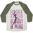 Virgin Teez  Baseball Tee Unisex Tri-Blend Baseball Tee / small / Oatmeal / Moss BARRE IS A STATE OF MIND AND BODY UNISEX TRI-BLEND BASEBALL TEE