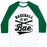 Virgin Teez  Baseball Tee Unisex Classic Baseball Tee / x-small / White/Dark Green BASEBALL IS MY BAE UNISEX CLASSIC BASEBALL TEE