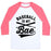 Virgin Teez  Baseball Tee Unisex Classic Baseball Tee / x-small / White/Neon Pink BASEBALL IS MY BAE UNISEX CLASSIC BASEBALL TEE
