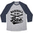 Virgin Teez  Baseball Tee Unisex Tri-Blend Baseball Tee / small / Athletic Gray / Navy BASEBALL IS MY BAE UNISEX TRI-BLEND BASEBALL TEE