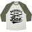 Virgin Teez  Baseball Tee Unisex Tri-Blend Baseball Tee / small / Oatmeal / Moss BASEBALL IS MY BAE UNISEX TRI-BLEND BASEBALL TEE