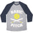 Virgin Teez  Baseball Tee Unisex Tri-Blend Baseball Tee / small / Athletic Gray / Navy BASIC PITCH UNISEX TRI-BLEND BASEBALL TEE