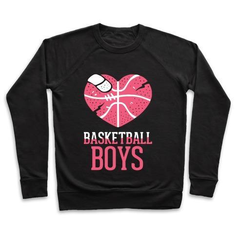 Virgin Teez  Pullover Crewneck Sweatshirt / x-small / Black BASKETBALL BOYS CREWNECK SWEATSHIRT