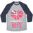 Virgin Teez  Baseball Tee Unisex Tri-Blend Baseball Tee / small / Athletic Gray / Navy BASKETBALL BOYS UNISEX TRI-BLEND BASEBALL TEE