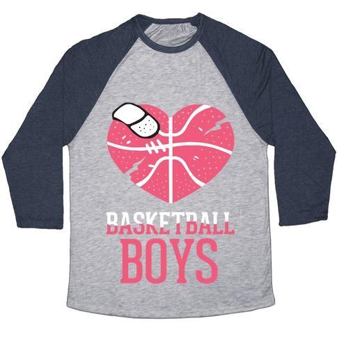 Virgin Teez  Baseball Tee Unisex Tri-Blend Baseball Tee / small / Athletic Gray / Navy BASKETBALL BOYS UNISEX TRI-BLEND BASEBALL TEE