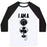 Virgin Teez  Baseball Tee Unisex Classic Baseball Tee / x-small / White/Black BASKETBALL FAN UNISEX CLASSIC BASEBALL TEE