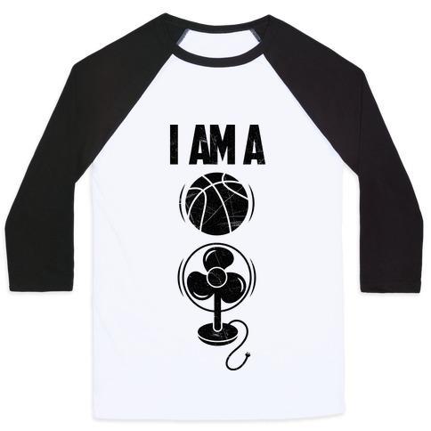 Virgin Teez  Baseball Tee Unisex Classic Baseball Tee / x-small / White/Black BASKETBALL FAN UNISEX CLASSIC BASEBALL TEE