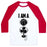 Virgin Teez  Baseball Tee Unisex Classic Baseball Tee / x-small / White/Red BASKETBALL FAN UNISEX CLASSIC BASEBALL TEE