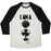 Virgin Teez  Baseball Tee Unisex Tri-Blend Baseball Tee / small / Oatmeal / Black BASKETBALL FAN UNISEX TRI-BLEND BASEBALL TEE