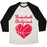 Virgin Teez  Baseball Tee Unisex Tri-Blend Baseball Tee / small / Oatmeal / Black BASKETBALL GIRLFRIEND UNISEX TRI-BLEND BASEBALL TEE