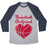 Virgin Teez  Baseball Tee Unisex Tri-Blend Baseball Tee / small / Athletic Gray / Navy BASKETBALL GIRLFRIEND UNISEX TRI-BLEND BASEBALL TEE