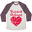 Virgin Teez  Baseball Tee Unisex Tri-Blend Baseball Tee / small / Oatmeal / Maroon BASKETBALL GIRLFRIEND UNISEX TRI-BLEND BASEBALL TEE