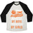 Virgin Teez  Baseball Tee Unisex Tri-Blend Baseball Tee / small / Oatmeal / Black BASKETBALL: INVENTED BY BOYS PERFECTED BY GIRLS UNISEX TRI-BLEND BASEBALL TEE