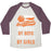 Virgin Teez  Baseball Tee Unisex Tri-Blend Baseball Tee / small / Oatmeal / Maroon BASKETBALL: INVENTED BY BOYS PERFECTED BY GIRLS UNISEX TRI-BLEND BASEBALL TEE