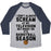 Virgin Teez  Baseball Tee Unisex Tri-Blend Baseball Tee / small / Athletic Gray / Navy BASKETBALL SEASON UNISEX TRI-BLEND BASEBALL TEE