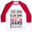 Virgin Teez  Baseball Tee Unisex Classic Baseball Tee / x-small / White/Red BASKETBALL TYPOGRAPHIC (RED AND BLACK) UNISEX CLASSIC BASEBALL TEE