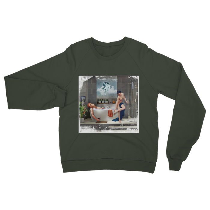 VIRGIN TEEZ Sweat shirt Olive Green / S Bathtime Classic Adult Sweatshirt