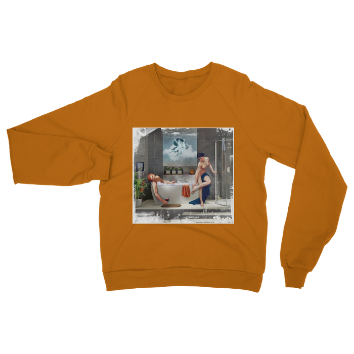 VIRGIN TEEZ Sweat shirt Orange / S Bathtime Classic Adult Sweatshirt