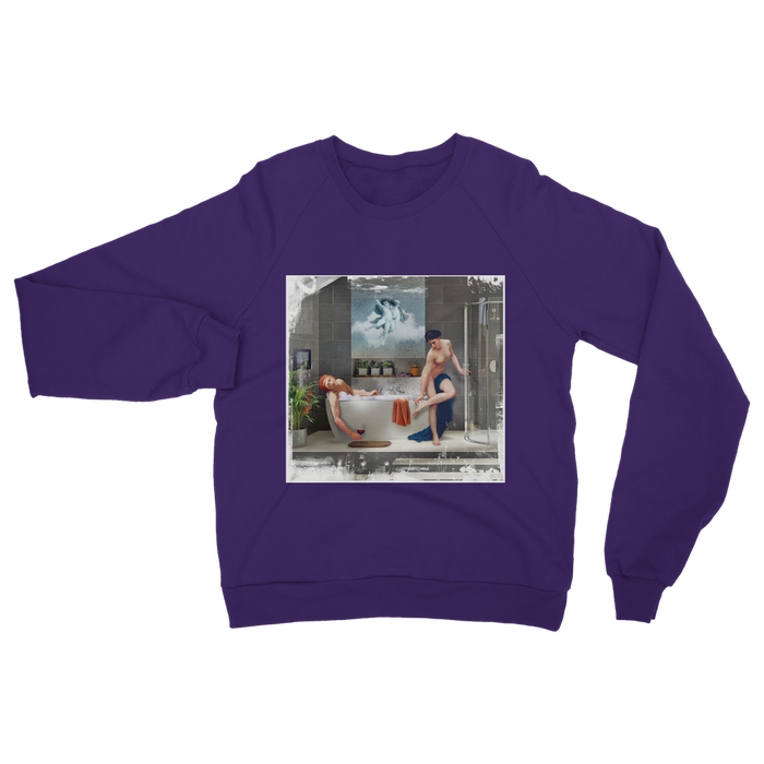 VIRGIN TEEZ Sweat shirt Purple / S Bathtime Classic Adult Sweatshirt