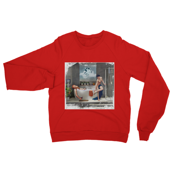 VIRGIN TEEZ Sweat shirt Red / S Bathtime Classic Adult Sweatshirt