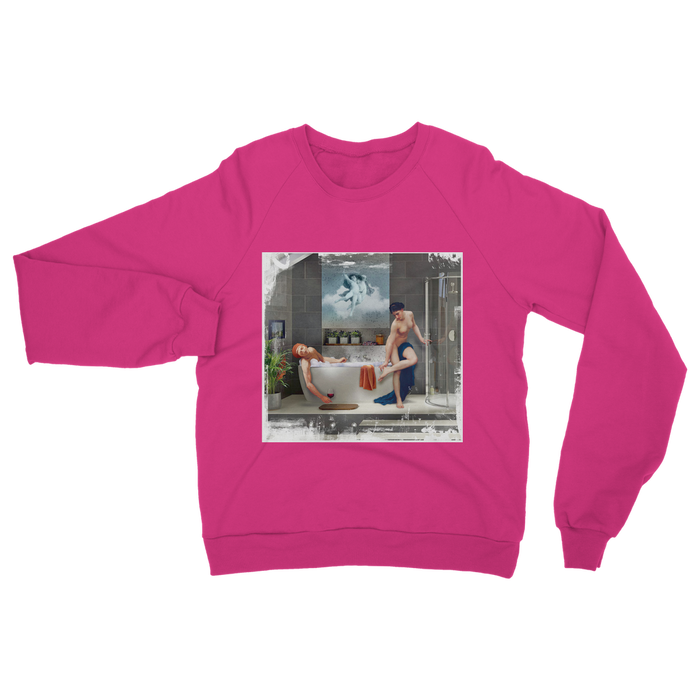 VIRGIN TEEZ Sweat shirt Safety Pink / S Bathtime Classic Adult Sweatshirt