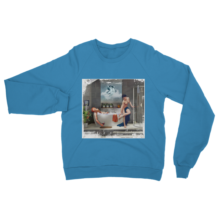 VIRGIN TEEZ Sweat shirt Sapphire / S Bathtime Classic Adult Sweatshirt