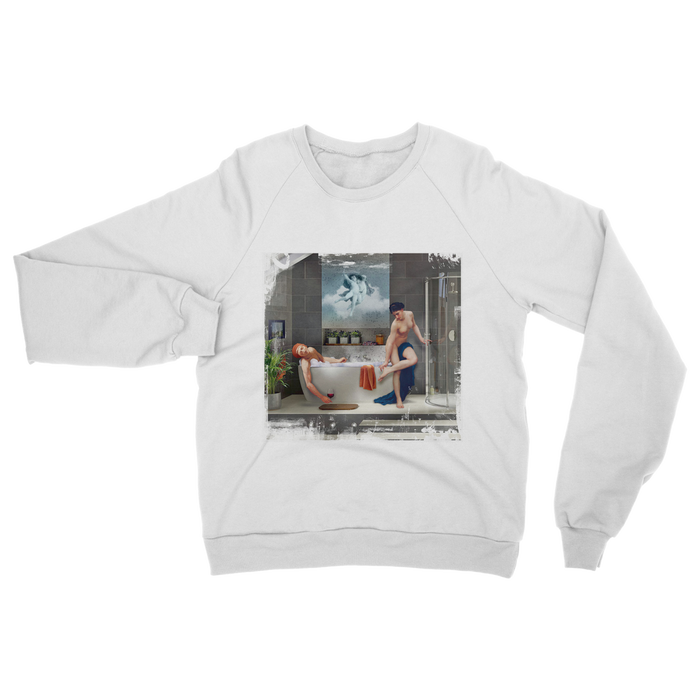 VIRGIN TEEZ Sweat shirt White / S Bathtime Classic Adult Sweatshirt