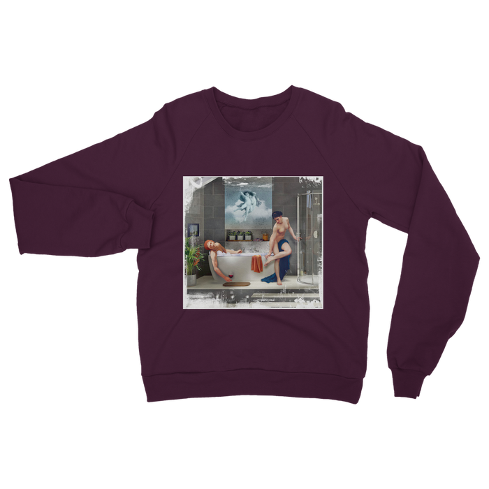 VIRGIN TEEZ Sweat shirt Burgundy / S Bathtime Classic Adult Sweatshirt