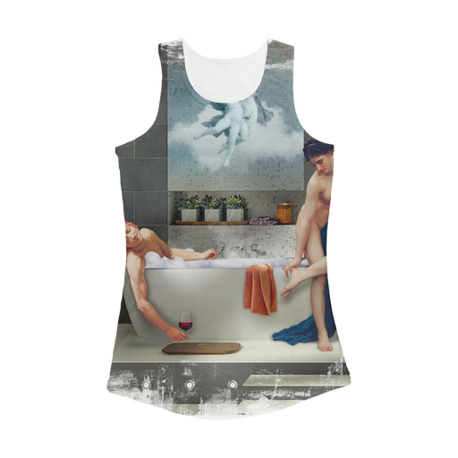 VIRGIN TEEZ Women Tank top White / XS Bathtime Women Performance Tank Top