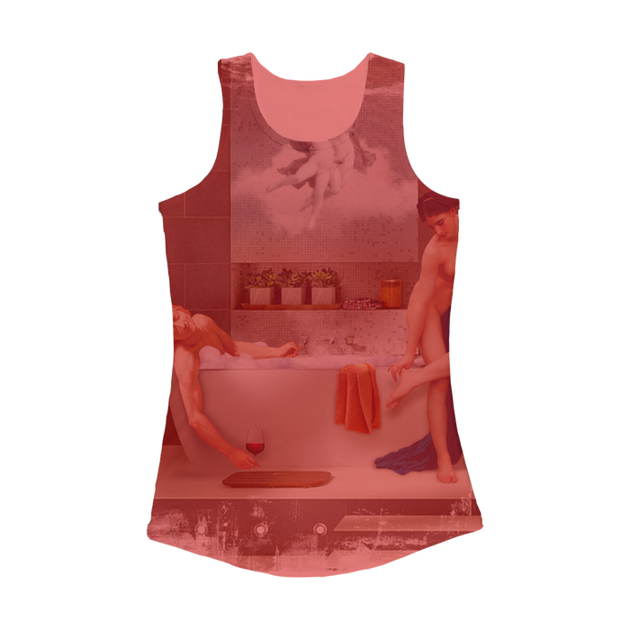 VIRGIN TEEZ Women Tank top Electric Pink / XS Bathtime Women Performance Tank Top