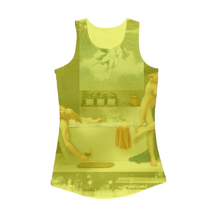 VIRGIN TEEZ Women Tank top Electric Yellow / XS Bathtime Women Performance Tank Top