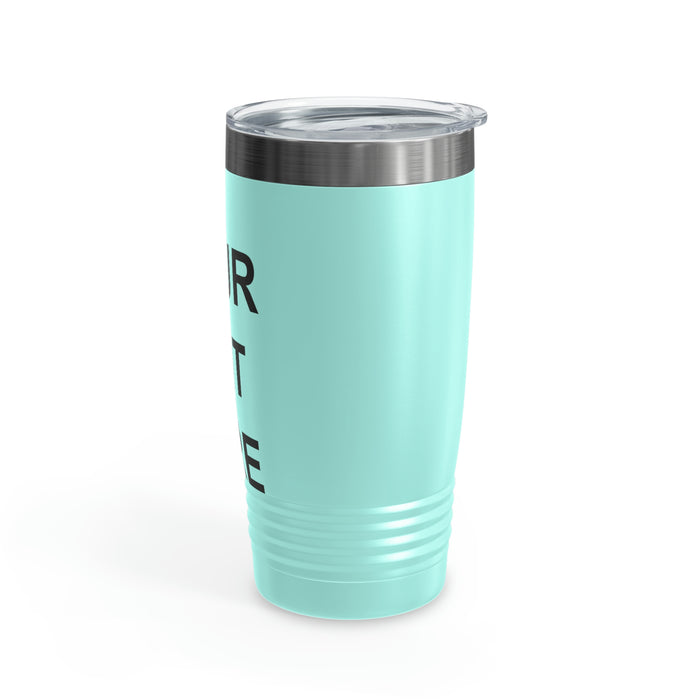 Custom Logo Tumbler, Team Logo Here Tumbler, Personalized Tumbler, Text on a Tumbler, Your Business Logo or Brand Logo Ringneck Tumbler, 20oz