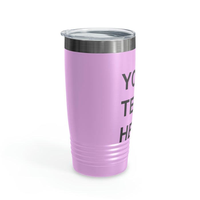 Custom Logo Tumbler, Team Logo Here Tumbler, Personalized Tumbler, Text on a Tumbler, Your Business Logo or Brand Logo Ringneck Tumbler, 20oz