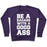 Virgin Teez  Pullover Crewneck Sweatshirt / x-small / Purple BE A BADASS WITH A GOOD ASS CREWNECK SWEATSHIRT